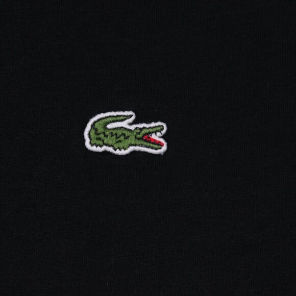 Lacoste Shirt Mens XL Black 100% Pima Cotton Short Sleeve Crewneck Pullover - Picture 4 of 11